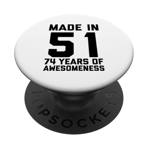 74 cumpleaños para hombres, mujeres, mamá, papá, padre, edad de 74 años PopSockets PopGrip...