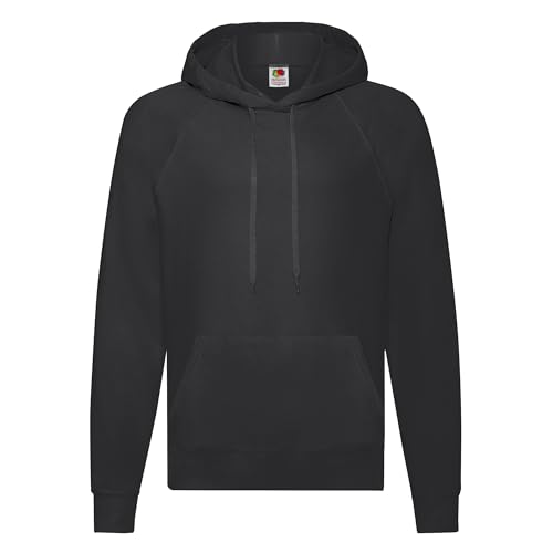 Fruit Of The Loom SS056M - Capucha Hombre, Negro (Black), Large