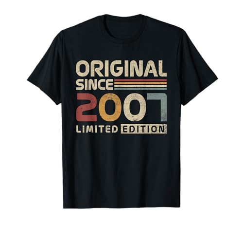 Original 2007 - Regalo de cumpleaños de 18 años para niños y niñas Camiseta