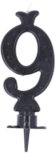 Vela Feliz Cumpleaños Negro n.9