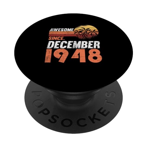 Cumpleaños de diciembre 1948 PopSockets PopGrip Intercambiable