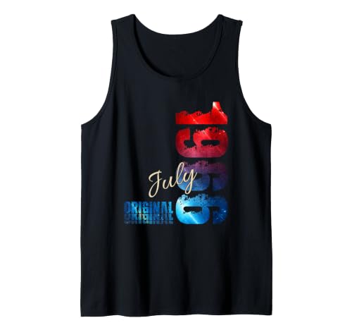 60 cumpleaños Hombre Mujer Regalo Julio 1966 Camiseta sin Mangas