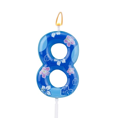 Velas Cumpleaños Numeros, Azules Temáticas de Anime Decoración para Tarta de Cumpleaños para...