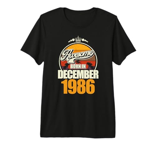 Ideal Desde diciembre de 1986, 40 cumpleaños, 40 años Camiseta Premium