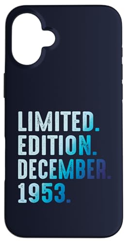 Diciembre 1953 Año 1953 Retro 1953 Vintage Edición Limitada Carcasa para iPhone 16 Plus