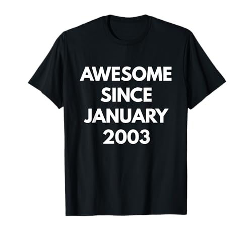 Impresionante camiseta desde enero 2003 - Cumpleaños de enero Camiseta