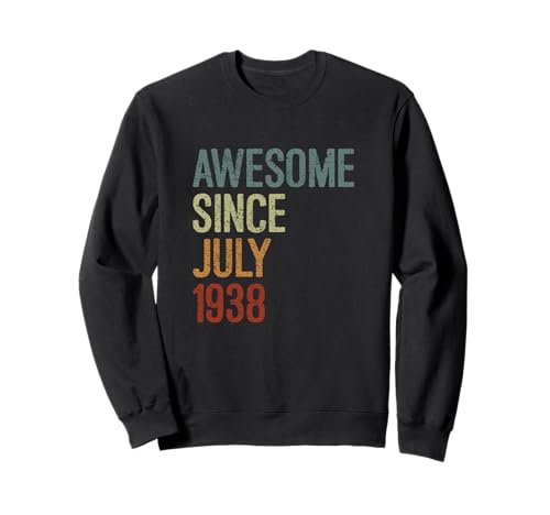 Impresionante desde julio de 1938, regalo de cumpleaños divertido retro Sudadera