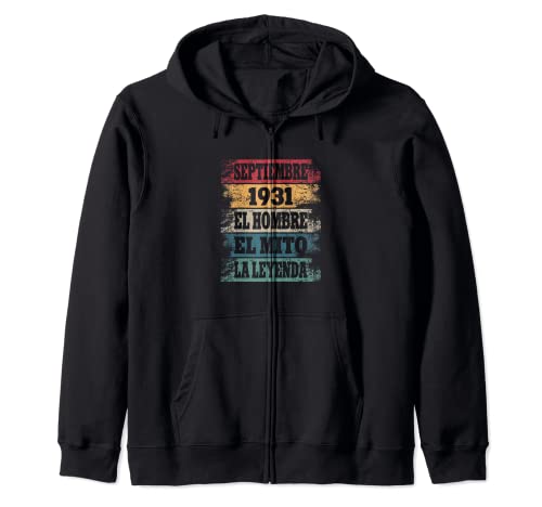 91 Cumpleaños Regalo Años Divertido Septiembre 1931 Sudadera con Capucha