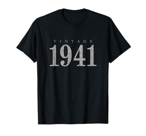 Vintage 1941 (Gris Antiguo) Cumpleaños 1941 Camiseta