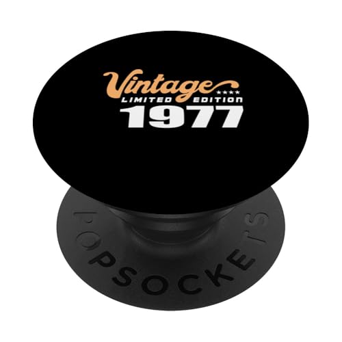 Edición Limitada 1977 Cumpleaños 1977 Nacido en 1977 PopSockets PopGrip Adhesivo