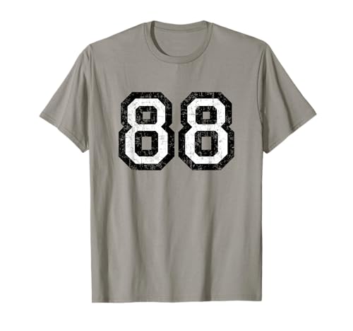 Número 88 (Blanco y negro Vintage) 88º Cumpleaños No.88 Camiseta