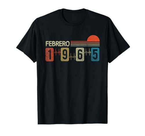 Febrero 1965 Vintage - 61 Años Regalo Cumpleaños Hombre Camiseta