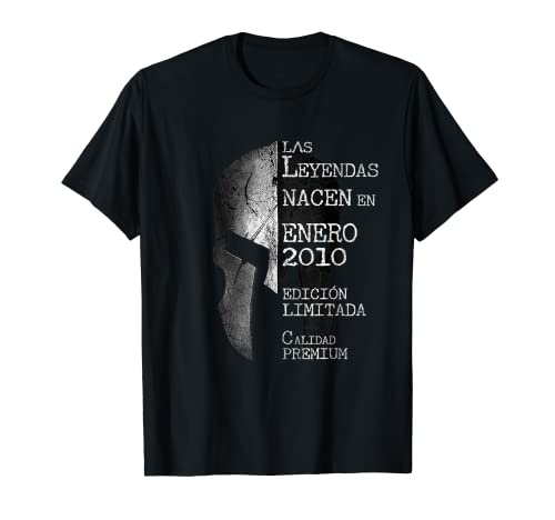 13 años Cumpleaños Las Leyendas nacen en Enero de 2010 Camiseta