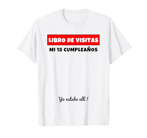 18 Cumpleaños Libro De Visitas Libro De Visitas Regalo Camiseta