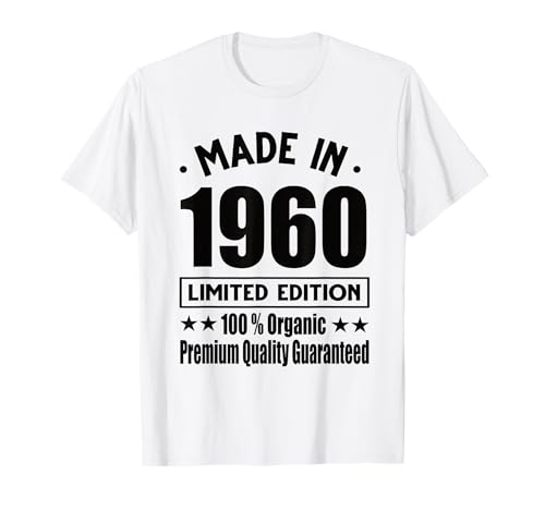 Edición Limitada 1960 Cumpleaños 1960 Nacido en 1960 Camiseta