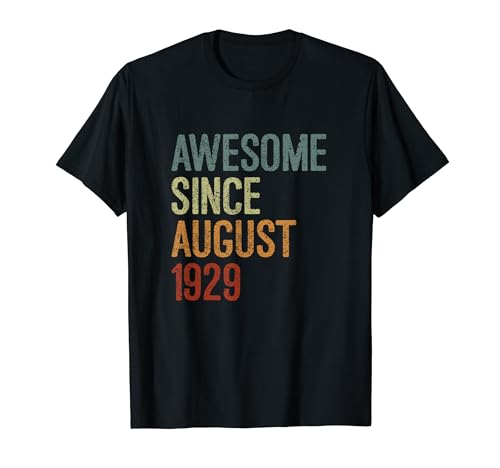 Impresionante desde agosto de 1929, regalo de cumpleaños divertido retro Camiseta