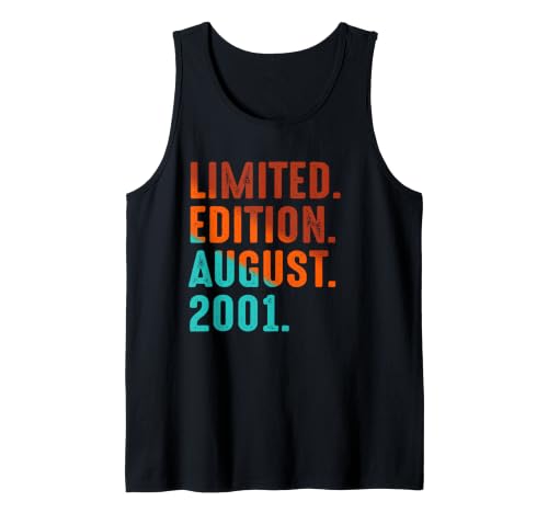 Edición Limitada Agosto 2001 Cumpleaños Camiseta sin Mangas