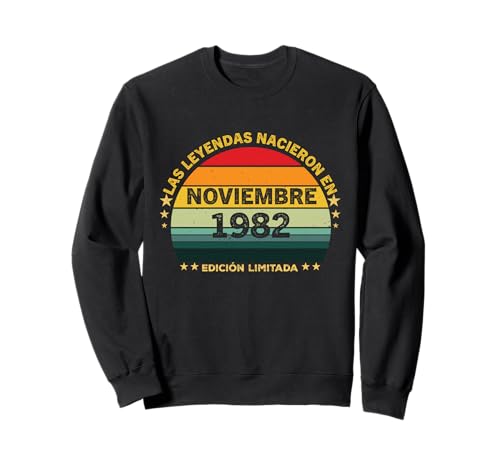 43 Años Cumpleaños Vintage Nacido En Noviembre 1982 Sudadera