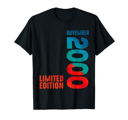 2000 Edición Limitada 2000 noviembre 2000 Año 2000 Retro 2000 Camiseta