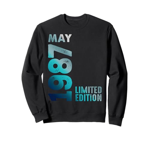 Edición Limitada Mayo 1987 Cumpleaños Sudadera