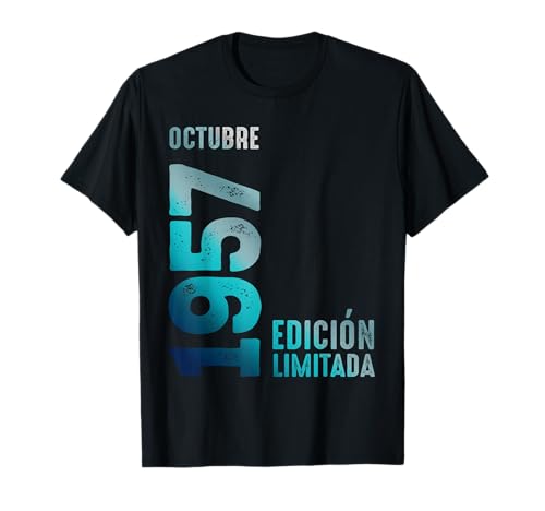 Edición Limitada Octubre De 1957 Cumpleaños 1957 Camiseta