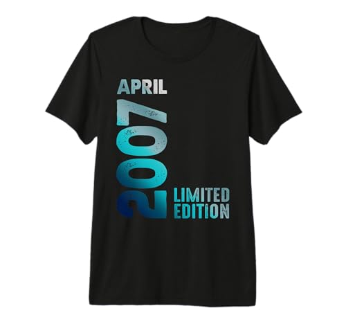 Edición Limitada Abril 2007 Cumpleaños Camiseta Premium