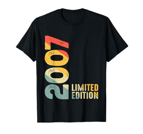 Edición Limitada 2007 Nacido 2007 Cumpleaños Camiseta