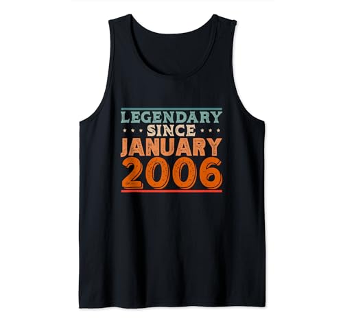 Legendary desde enero de 2006 impresionante fiesta retro de cumpleaños Camiseta sin Mangas