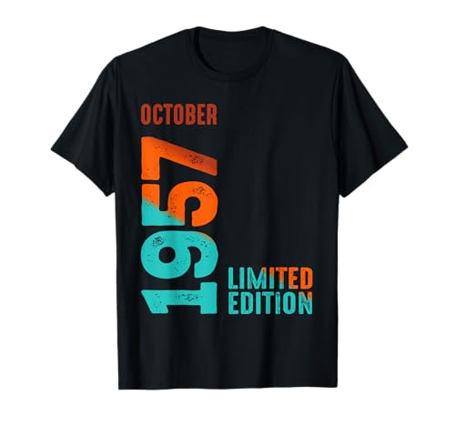 Octubre 1957 Edición Limitada Cumpleaños Camiseta