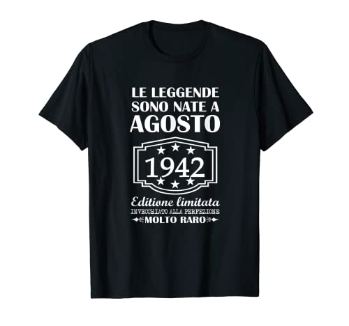 Las leyendas nacieron en agosto de 1942 79 cumpleaños 79 años Camiseta