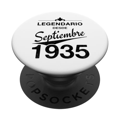 90 cumpleaños Nacido en Septiembre de 1935 Vintage 90 años PopSockets PopGrip Adhesivo