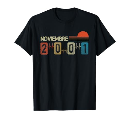 Noviembre 2001 Vintage - 25 Años Regalo Cumpleaños Hombre Camiseta
