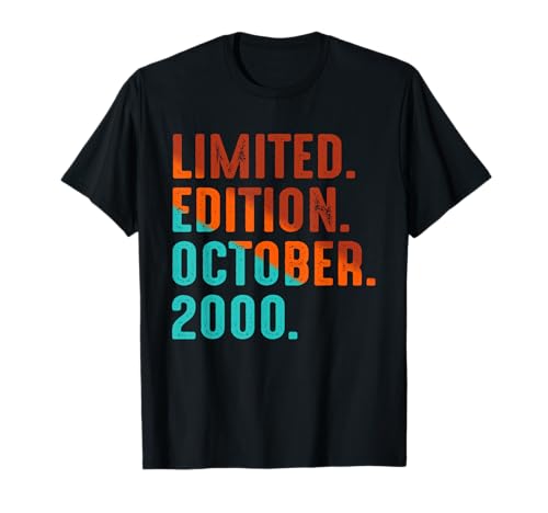 Edición Limitada Octubre 2000 Cumpleaños Camiseta