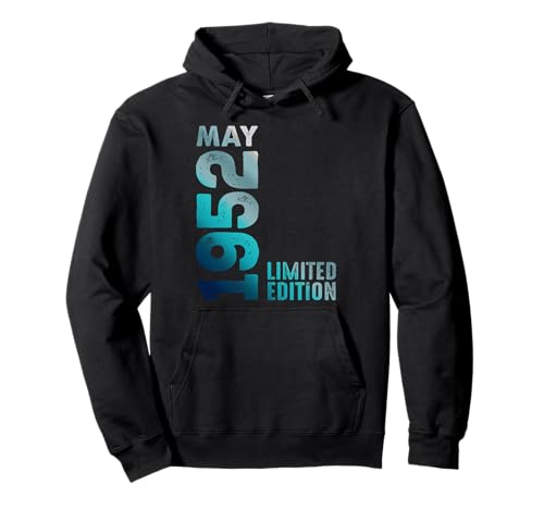 Edición Limitada Mayo 1952 Cumpleaños Sudadera con Capucha