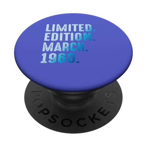 Marzo 1960 Año 1960 Cumpleaños 1960 Edición Limitada PopSockets PopGrip Adhesivo
