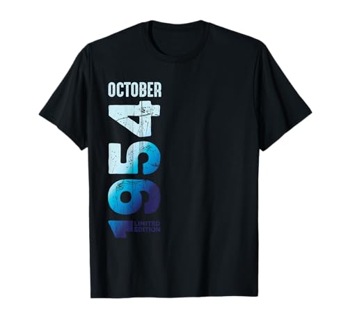 Edición Limitada Octubre 1954 Cumpleaños 1954 Camiseta