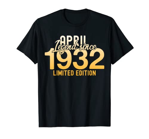 Decoración de fiestas señoras y señores Leyenda desde abril Camiseta