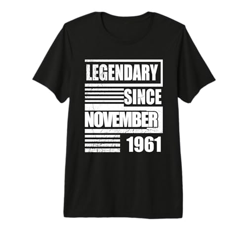 65 cumpleaños Legendario Desde noviembre de 1961 cumpleaños Camiseta Premium