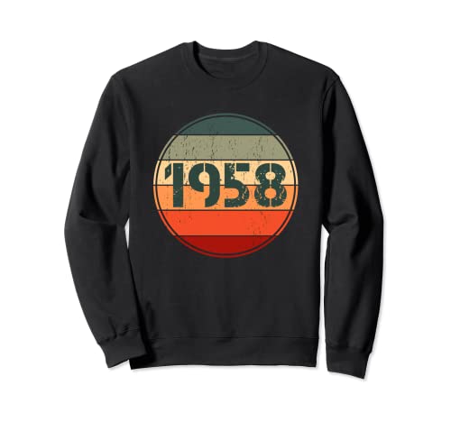 Camisetas vintage de cumpleaños de 1958 para hombre, divertidas cumpleaños de 1958 Sudadera