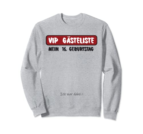 Libro de visitas para 16 cumpleaños Sudadera