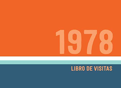 1978 Libros de Visitas: Libro de visitas para fiestas de cumpleaños de estilo retro para que la...