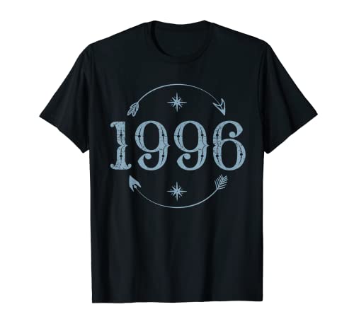Vintage 1996 Camisa 26 años Retro 26 cumpleaños Boho Gráfico Camiseta