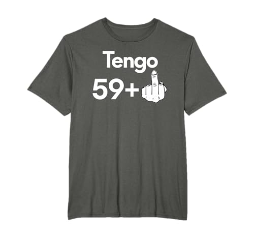60 Años Cumpleaños Hombre Mujer Tengo 59 +1 Regalo Divertido Camiseta