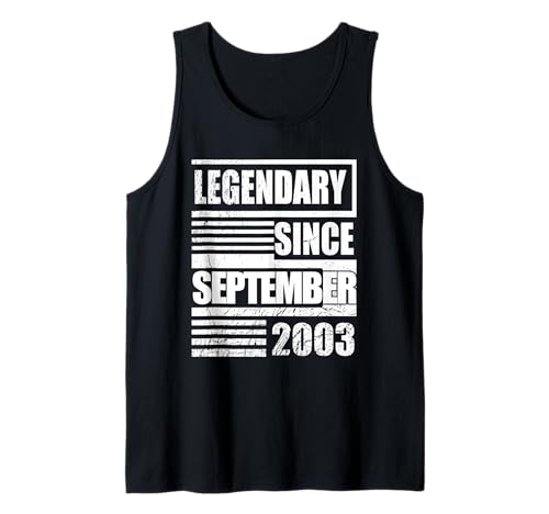 23 cumpleaños Legendario Desde septiembre de 2003 Camiseta sin Mangas