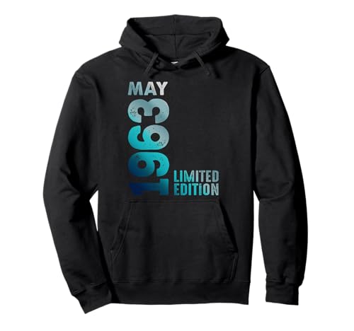 Edición Limitada Mayo 1963 Cumpleaños Sudadera con Capucha