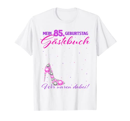 Divertido libro de visitas 85 años cumpleaños Camiseta