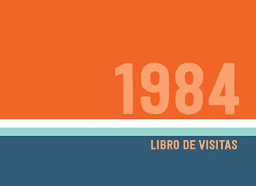 1984 Libros de Visitas: Libro de visitas para fiestas de cumpleaños de estilo retro para que la...
