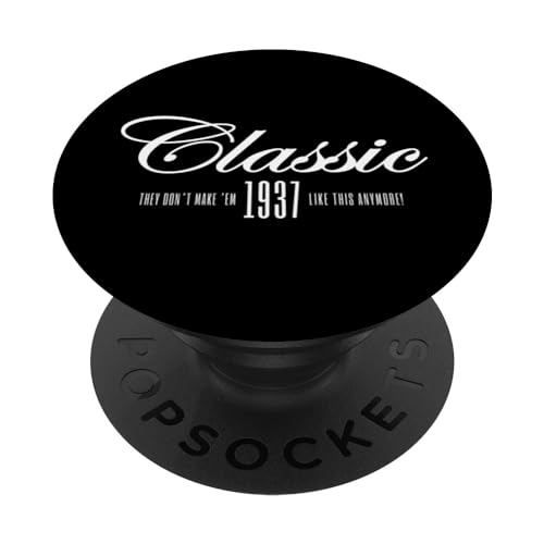 87 años: Coche clásico vintage 1937 87 cumpleaños PopSockets PopGrip Intercambiable