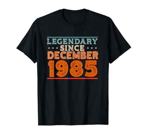 Legendario desde diciembre de 1985 retro vintage fiesta de cumpleaños Camiseta