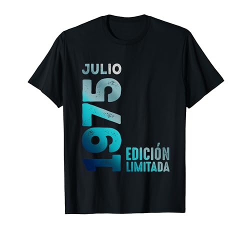 Edición Limitada Julio 1975 Retro 1975 Año 1975 Vintage Camiseta